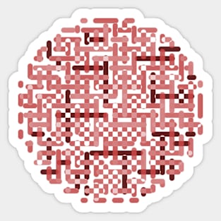 Red labyrinth Sticker